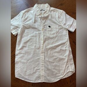 Abercrombie Kids White Casual Button Down Shirt